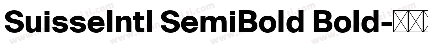 SuisseIntl SemiBold Bold字体转换